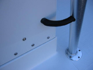 Concealed wiring frame detail